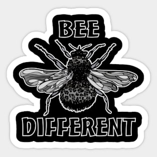 Bee Different Leopard Bee Honey Bee Bumble Bee Beekeeper Sticker